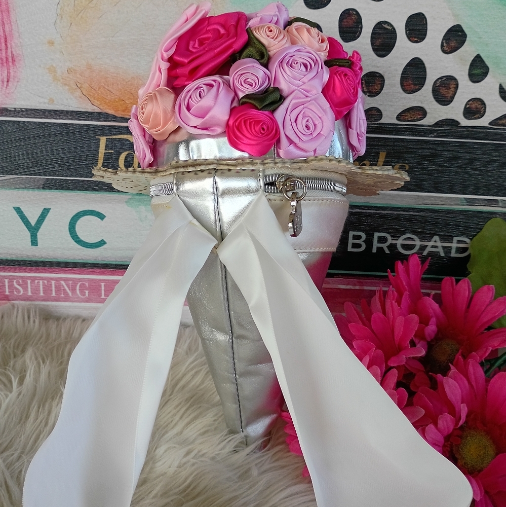 First Edition! Rare Betsey Johnson Blue Collection Wedding Bridal Bouquet Bag View 4